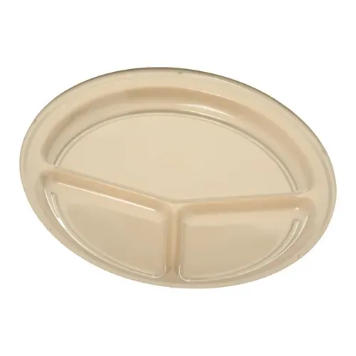 San Jamar San Jamar KL10225 Carlisle - Kingline™ 3-Compartment Plate