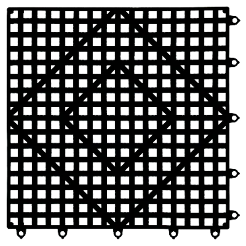 San Jamar San Jamar VM5280BK-12 Versa-Mat® Bar Mat Tile/Shelf Liner