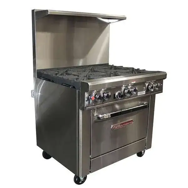 Southbend 4361D-2TL Restaurant Gas Range, with 2 Burners (1) 24" Griddle and Standard Oven - 159,000 BTU