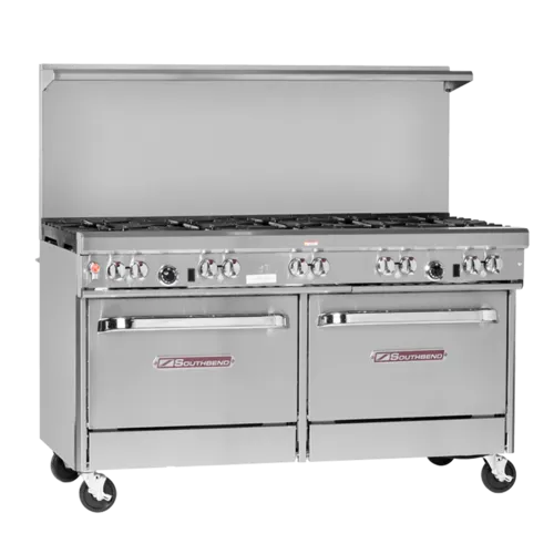 Southbend 4605AA-2GR Restaurant Gas Range, 60" W with 5 Burners (1) 24" Griddle and (2) Convection Ovens - 291,000 BTU