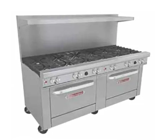 Southbend Southbend 4721AA Restaurant Gas Range, 72" W with 12 Burners and (2) Convection Ovens - 460,000 BTU