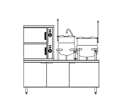 Southbend DCX-2S-6-6 Convection Steamer/Kettle Southbend DCX-2S-6-6 Convection Steamer/Kettle