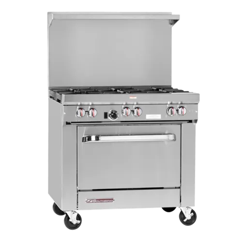 Southbend Southbend S36A-2GR Restaurant Gas Range, with 2 Burners (1) 24" Griddle and Convection oven - 139,000 BTU