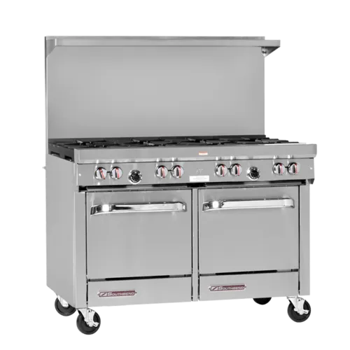 Southbend Southbend S48AC-3GR Restaurant Gas Range, 48" W with 2 (1) Convection Oven & (1) Cabinet Base (1) 36" Griddle Right and Manual Controls, - 155,000 BTU
