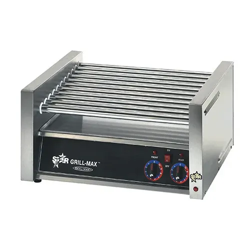 Star Star 30C Grill-Max® 23.75'' Slanted Top Countertop Hot Dog Roller Grill with Analog Controls