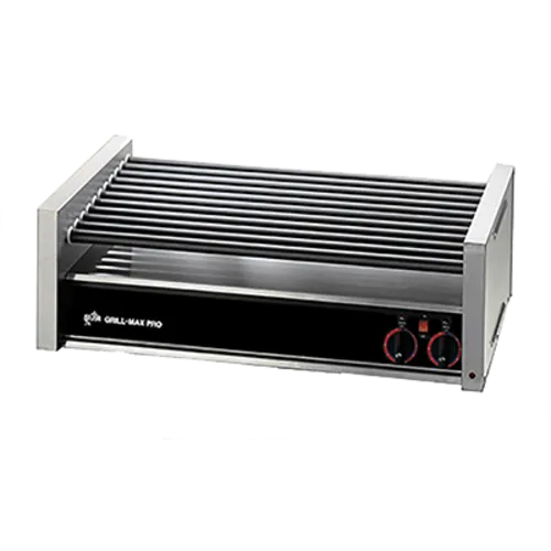 Star Star 50SC Grill-Max® 35.75'' Slanted Top Countertop Hot Dog Roller Grill with Analog Controls
