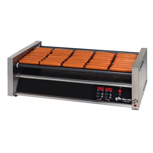 Star Star 50STE Grill-Max® 35.75'' Slanted Top Countertop Hot Dog Roller Grill with Electronic Controls