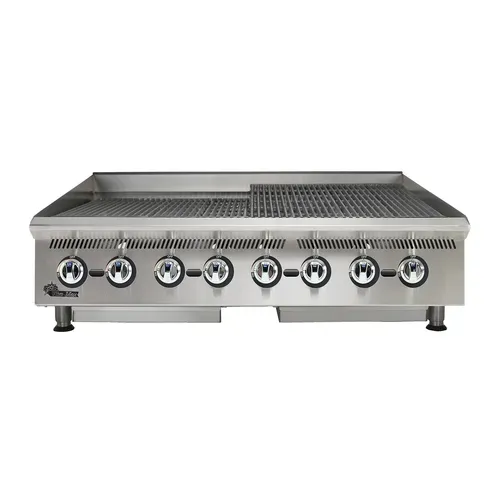 Star Star 8148RCBB 48" Gas Countertop Standard Duty Radiant Charbroiler with Manual Control - 160,000 BTU