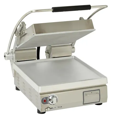Star Star PST14 Sandwich / Panini Grill, Single, with 14.5" W x 14.2"D Smooth Aluminum Cooking Surface 