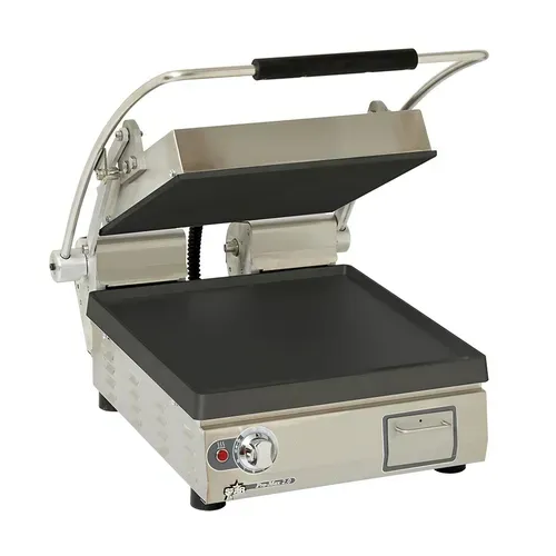 Star Star PST14I Sandwich / Panini Grill, Single, with 14.5" W x 14.2"D Smooth Cast Iron Cooking Surface 