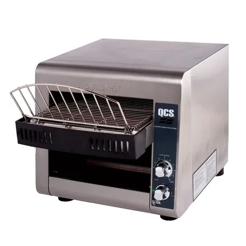 Star Star QCS1-350 Conveyor Toaster, Horizontal with 1-1/2" Opening and Infinite Controls , 1600 Watts, 350 Slices Per Hour