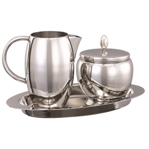 Service Ideas STCCRSGTRC Creamer & Sugar Tray Set