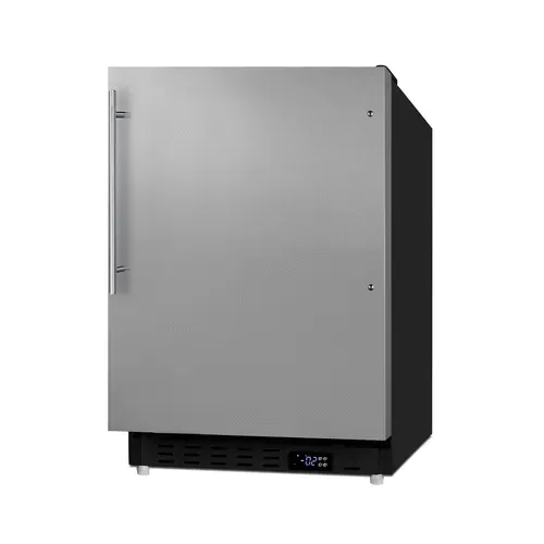 Summit Commercial ALFZ37BSSHV 19.88'' Section Undercounter Freezer with and Compressor