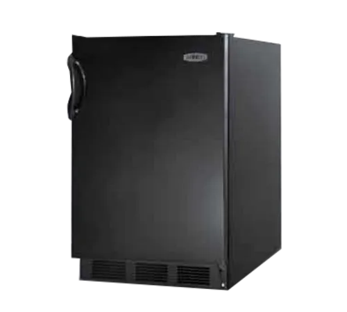 Summit Commercial FF6BKBI7 23.63'' 1 Section Undercounter Refrigerator with 1 Right Hinged Solid Door and Front Breathing Compressor