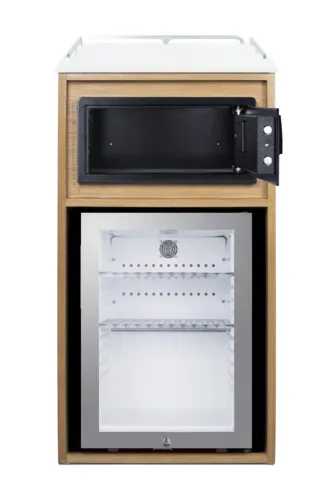 Summit Commercial Summit Commercial QCSSF2OAK 20.50'' Section Undercounter Refrigerator with and Compressor