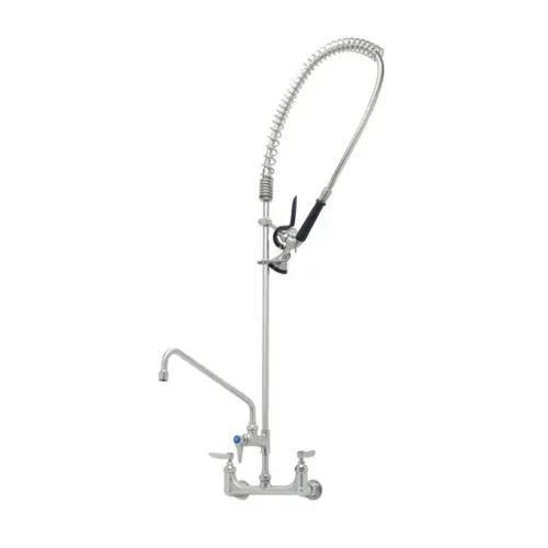 T&S Brass T&S Brass S-0133-A14-BY EverSteel 8” wall mount mixing faucet with body