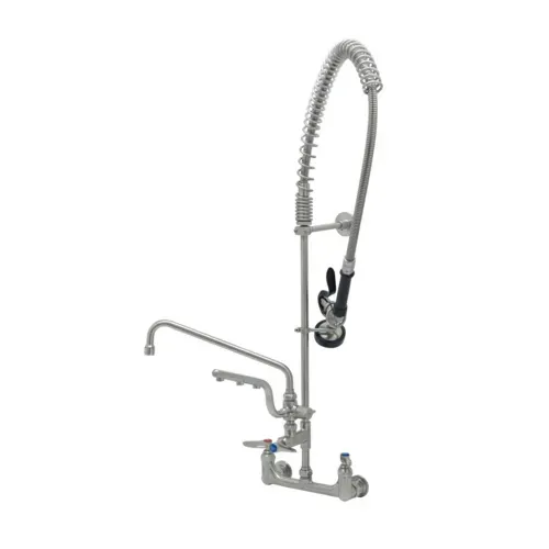 T&S Brass T&S Brass S-0133-U12-B EverSteel 8” wall mount mixing faucet with body