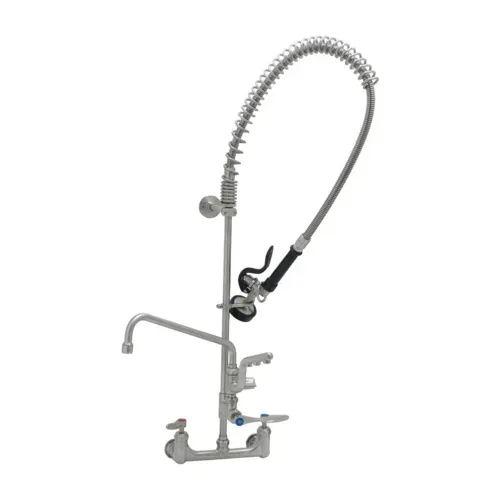 T&S Brass T&S Brass S-0133-U12-CR-B EverSteel 8” wall mount mixing faucet with body