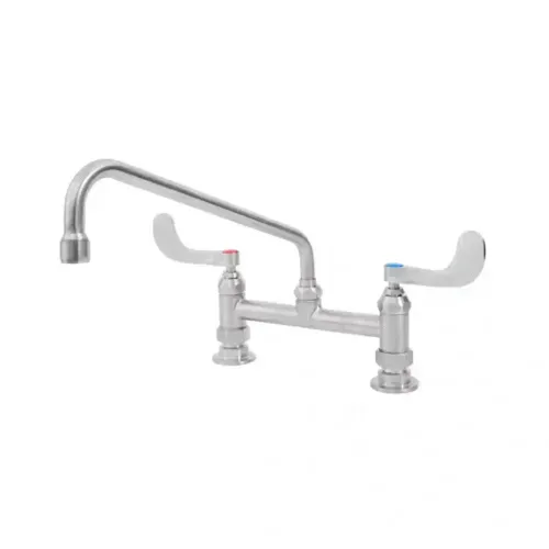 T&S Brass T&S Brass S-0221-CR-WH4 EverSteel Double Pantry Faucet