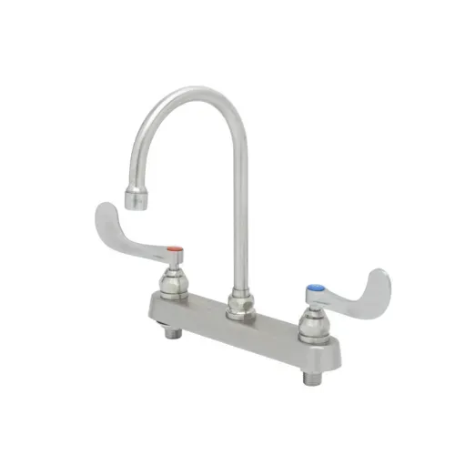T&S Brass S-1142-04 EverSteel 8" Stainless Steel Deck Mount Workboard