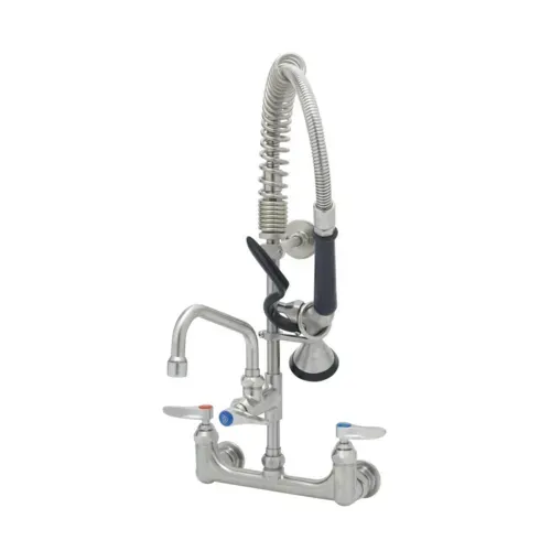 T&S Brass SMPF-8WLN-06 EverSteel Pre-Rinse Unit: 8" stainless steel wall