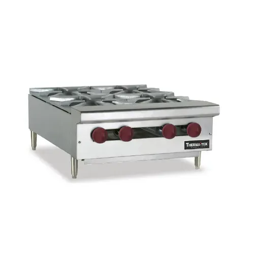 Therma-Tek TCHP24-4 Burner Countertop Gas Hotplate / Range with Controls -