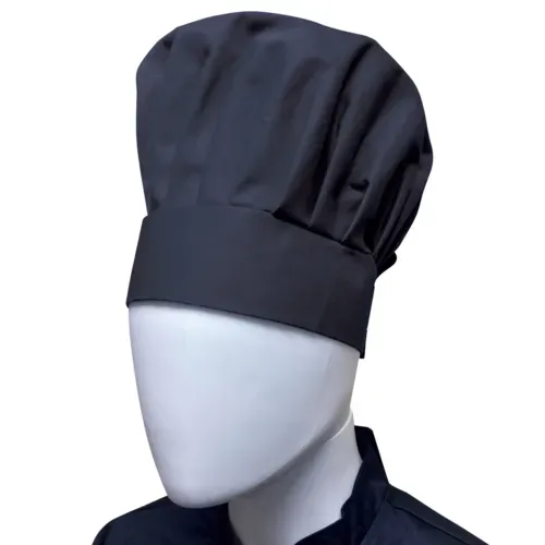 Thunder Group Thunder Group CH013BK Chef Regalia Adjustable Velcro Closure Chef Hats