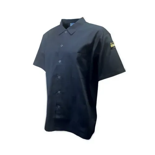 Thunder Group Thunder Group CJ810BKM Chef Regalia Snap-Button Short Sleeve Shirts