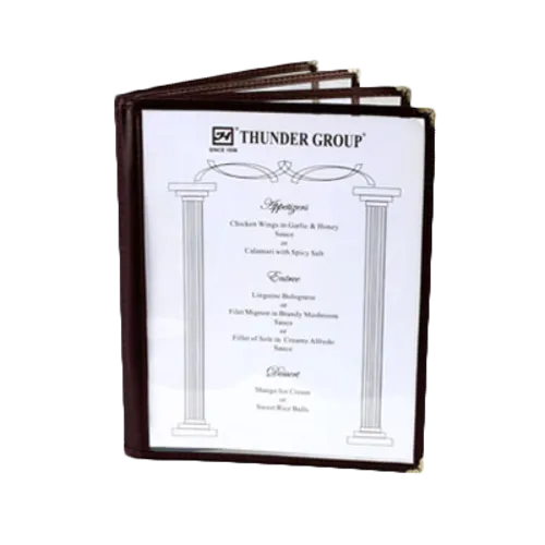 Thunder Group PLMENU-L4BR Menu Cover