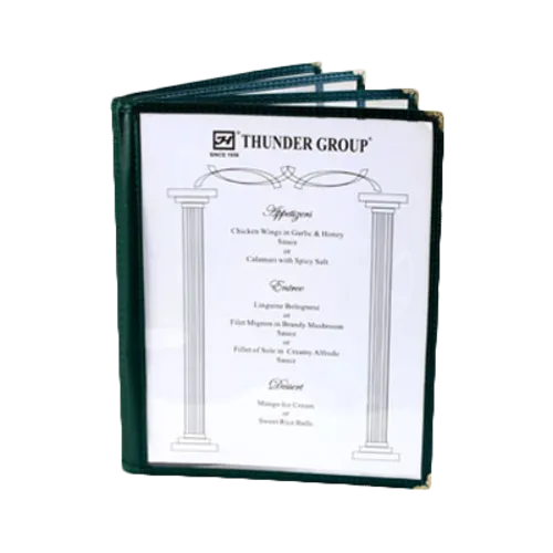 Thunder Group PLMENU-L4GR Menu Cover