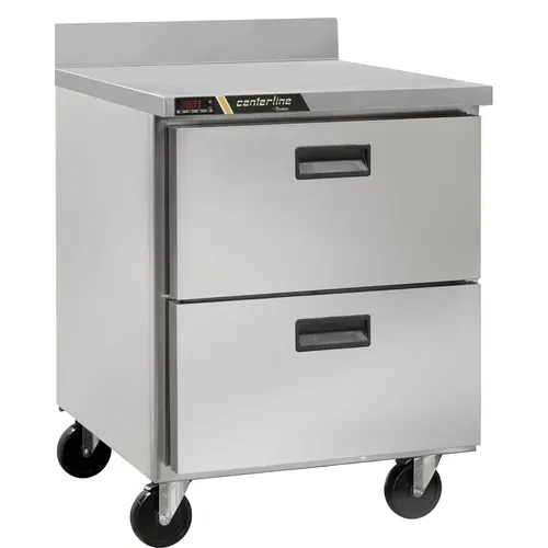 Traulsen CLUC-27F-DW-WT 27.50'' 2 Drawer Worktop Freezer with Side / Rear Breathing Compressor - 6.5 cu. ft.