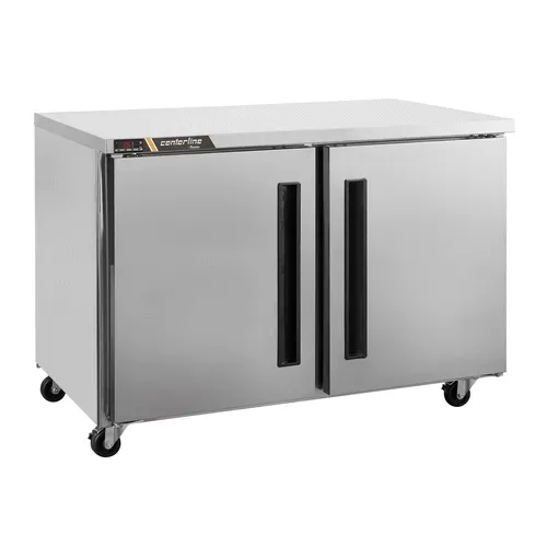 Traulsen CLUC-60F-SD-LL 60.25'' 2 Section Undercounter Freezer with 2 Left Hinged Solid Doors and Side / Rear Breathing Compressor