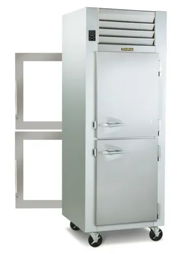 Traulsen Traulsen G17004P 29.88'' 25.03 cu. ft. 1 Section Glass/Solid Half Door Pass-Thru Refrigerator