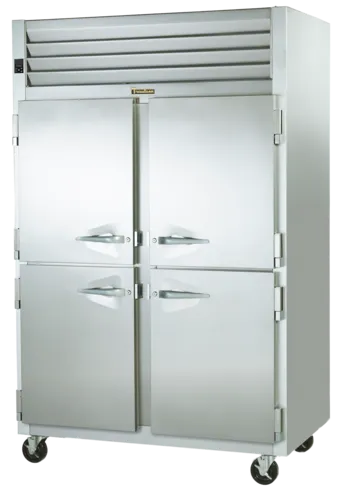 Traulsen G21001 52.13'' 46 cu. ft. Top Mounted 2 Section Glass Door Reach-In Refrigerator