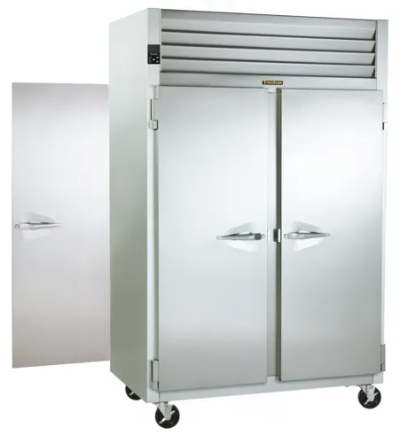 Traulsen G24312P Dealer's Choice Solid Door Mobile Pass-Thru Heated Holding Cabinet, 115/208 Volts