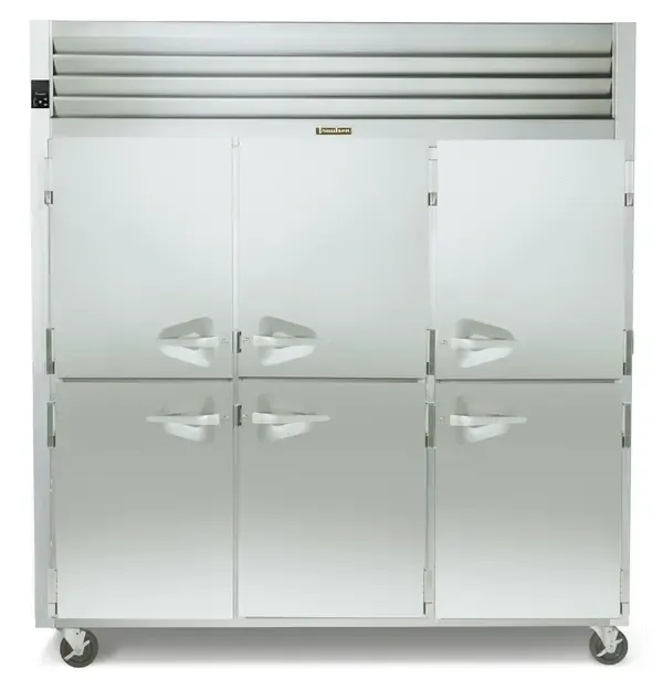 Traulsen G30100 76.31'' 69.1 cu. ft. Top Mounted 3 Section Solid Half Door Reach-In Refrigerator