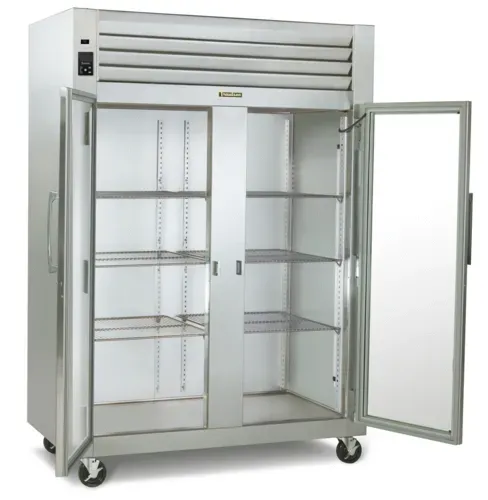Traulsen RHT232WUT-FHG 58'' 51.6 cu. ft. Top Mounted 2 Section Glass Door Reach-In Refrigerator