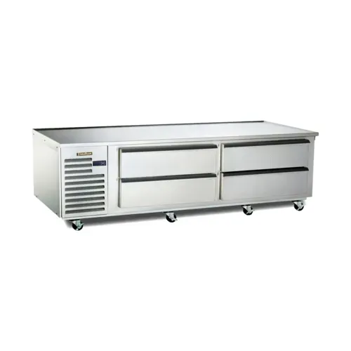 Traulsen TE072LT Spec-Line 72" 4 Drawer Freezer Base, Stainless Steel with Marine Edge Top - 115 Volts