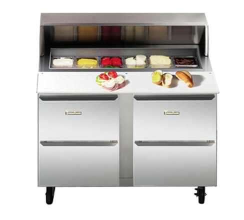 Traulsen UPD6012DD-0300-SB Dealer's Choice Compact Prep Table Traulsen UPD6012DD-0300-SB Dealer's Choice Compact Prep Table