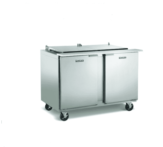 Traulsen UST279-R-SB Dealer's Choice Compact Prep Table Refrigerator with low-profile flat lid Traulsen UST279-R-SB Dealer's Choice Compact Prep Table Refrigerator with low-profile flat lid