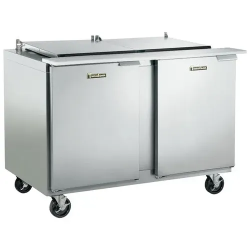 Traulsen Traulsen UST4818-LL 48'' 2 Door Counter Height Mega Top Refrigerated Sandwich / Salad Prep Table