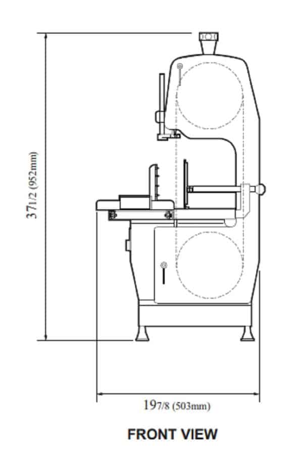 Turbo Air GBS230A German Knife Meat Saw
