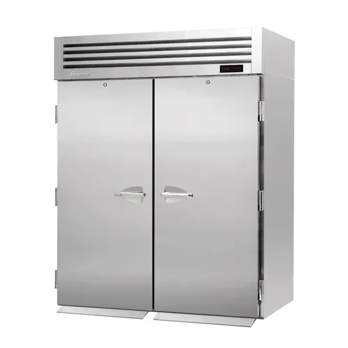 Turbo Air PRO-50H-RT PRO Series 80.22 cu. ft. 2 Section Solid Door Roll-Thru Heated Cabinet, Stainless and Galvanized Steel - 115/208 Volts, 66.88"W x 47.13"D x 84.25"H