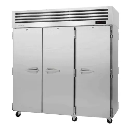 Turbo Air PRO-77H-PT 78.1 cu. ft. Solid Full Height Door 3 Section Pass-Thru Heated Cabinet