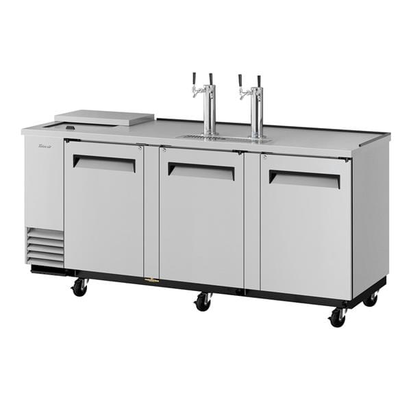 Turbo Air Turbo Air TCB-4SD-N 4 Taps 1/2 Barrel Draft Beer Cooler - Stainless Steel, 4 Kegs Capacity, 115 Volts