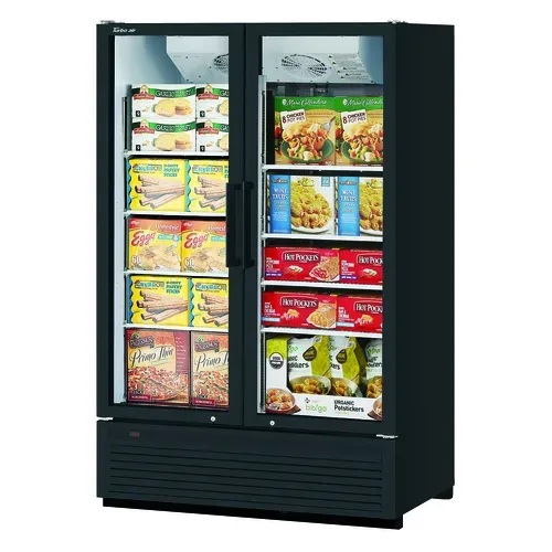 Turbo Air TGF-47SDH-N 51.13'' 42.1 cu. ft. 2 Section White Glass Door Merchandiser Freezer