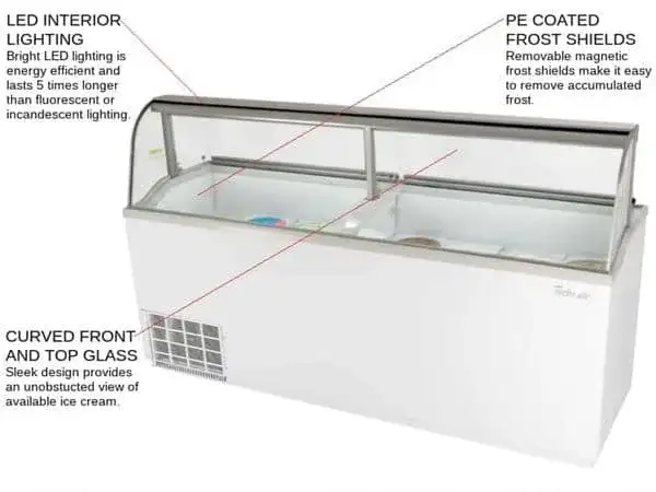 Turbo Air TIDC-91W-N Ice Cream Dipping Cabinet