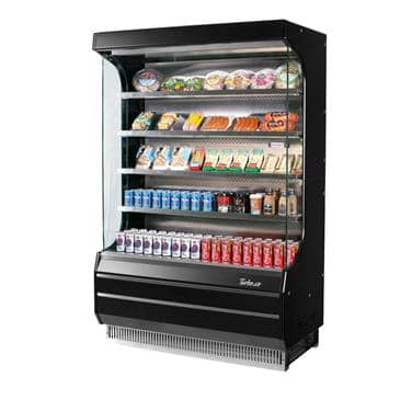 Turbo Air TOM-40B-N 12.5 Cu. Ft. Vertical Open Display Merchandiser Turbo Air TOM-40B-N 12.5 Cu. Ft. Vertical Open Display Merchandiser