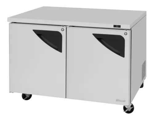 Turbo Air Turbo Air
TUR-48SD-N-AL(-AR)
 48.25'' 
 Section
Undercounter Refrigerator with





and Compressor