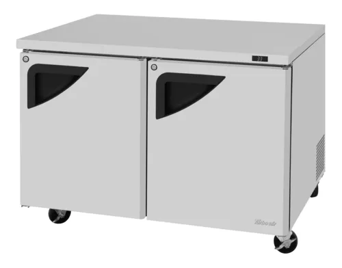 Turbo Air Turbo Air
TUR-48SD-N-AL(-AR)
 48.25'' 
 Section
Undercounter Refrigerator with





and Compressor